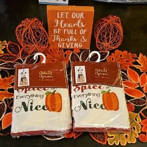 Festive Fall Apron Set